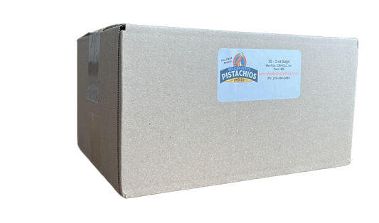 20 (3 oz) traditional (in the shell) bags per case